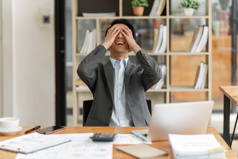 local business owner using table for SEO and marketing