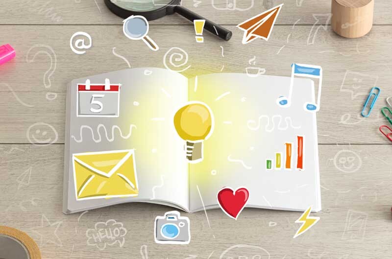 local business owner using table for SEO and marketing